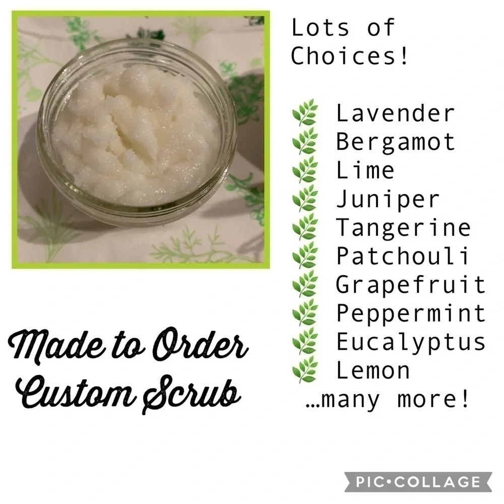 Sugar scrub trio, all natural & hand crafted made to order. Three 4 oz. scrubs. - Picture 10 of 15